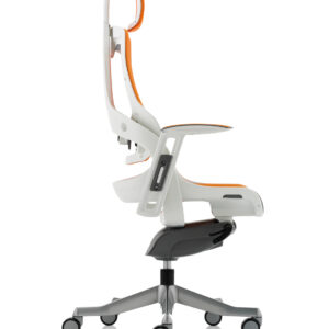 Zure High Back White Shell Executive Office Chair with Arms - Image 48
