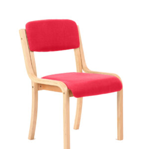 Madrid Wooden Frame Visitor Chair with Arms - Image 11