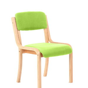 Madrid Wooden Frame Visitor Chair with Arms - Image 12