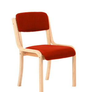 Madrid Wooden Frame Visitor Chair with Arms - Image 14