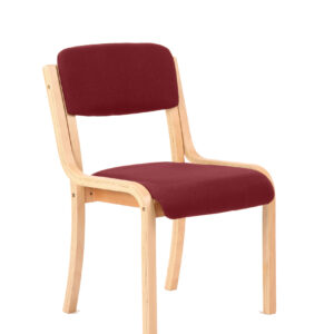 Madrid Wooden Frame Visitor Chair with Arms - Image 16