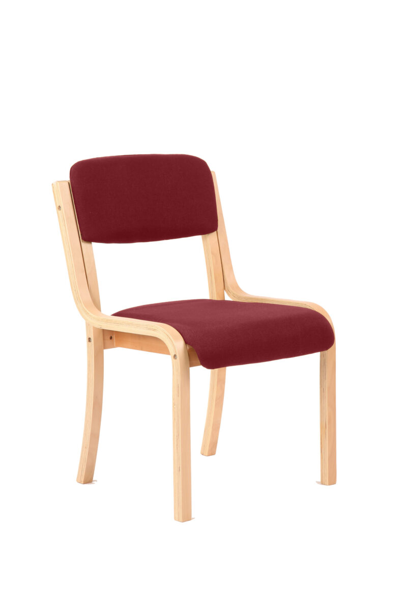 Madrid Wooden Frame Visitor Chair with Arms - Image 16