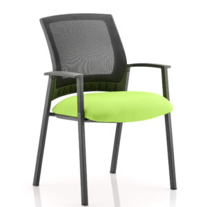 Metro Medium Mesh Back Stacking Visitor Chair with Arms - Image 6