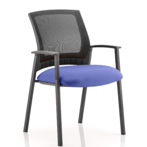 Metro Medium Mesh Back Stacking Visitor Chair with Arms - Image 7