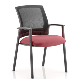 Metro Medium Mesh Back Stacking Visitor Chair with Arms - Image 10