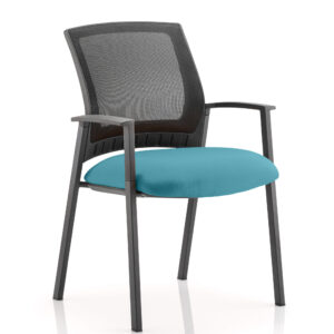 Metro Medium Mesh Back Stacking Visitor Chair with Arms - Image 11