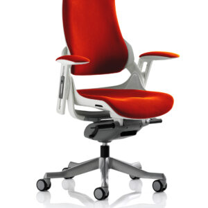 Zure High Back White Shell Executive Office Chair with Arms - Image 53