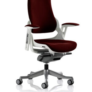 Zure High Back White Shell Executive Office Chair with Arms - Image 55