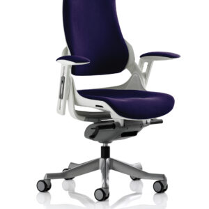 Zure High Back White Shell Executive Office Chair with Arms - Image 57