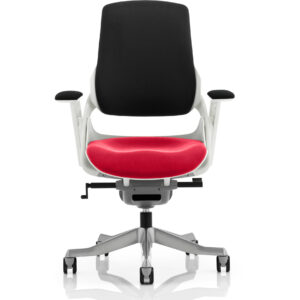 Zure High Back White Shell Executive Office Chair with Arms - Image 58