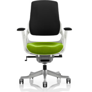 Zure High Back White Shell Executive Office Chair with Arms - Image 59