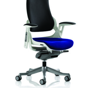 Zure High Back White Shell Executive Office Chair with Arms - Image 60
