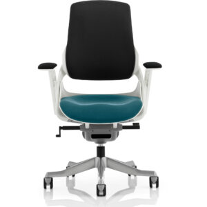Zure High Back White Shell Executive Office Chair with Arms - Image 65