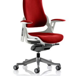 Zure High Back White Shell Executive Office Chair with Arms - Image 67