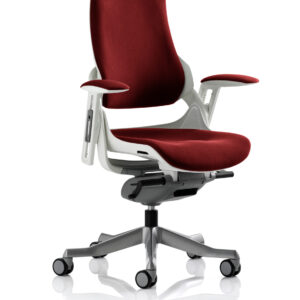 Zure High Back White Shell Executive Office Chair with Arms - Image 68