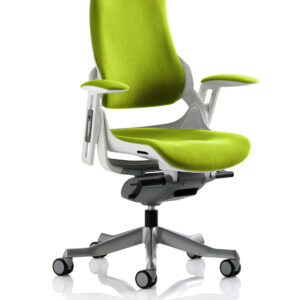 Zure High Back White Shell Executive Office Chair with Arms - Image 70