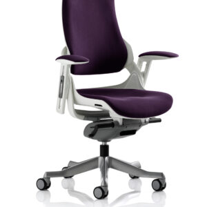 Zure High Back White Shell Executive Office Chair with Arms - Image 72