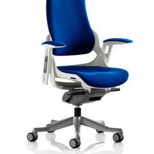 Zure High Back White Shell Executive Office Chair with Arms - Image 73