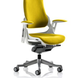 Zure High Back White Shell Executive Office Chair with Arms - Image 74