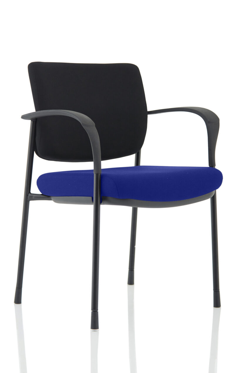 Brunswick Deluxe Medium Back Stacking Visitor Office Chair with Arms - Image 6