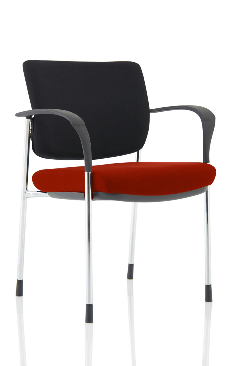Brunswick Deluxe Medium Back Stacking Visitor Office Chair with Arms - Image 10