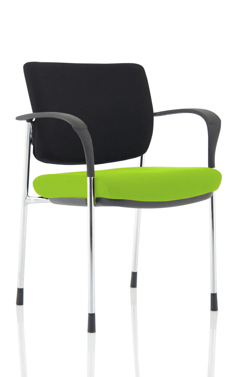 Brunswick Deluxe Medium Back Stacking Visitor Office Chair with Arms - Image 12
