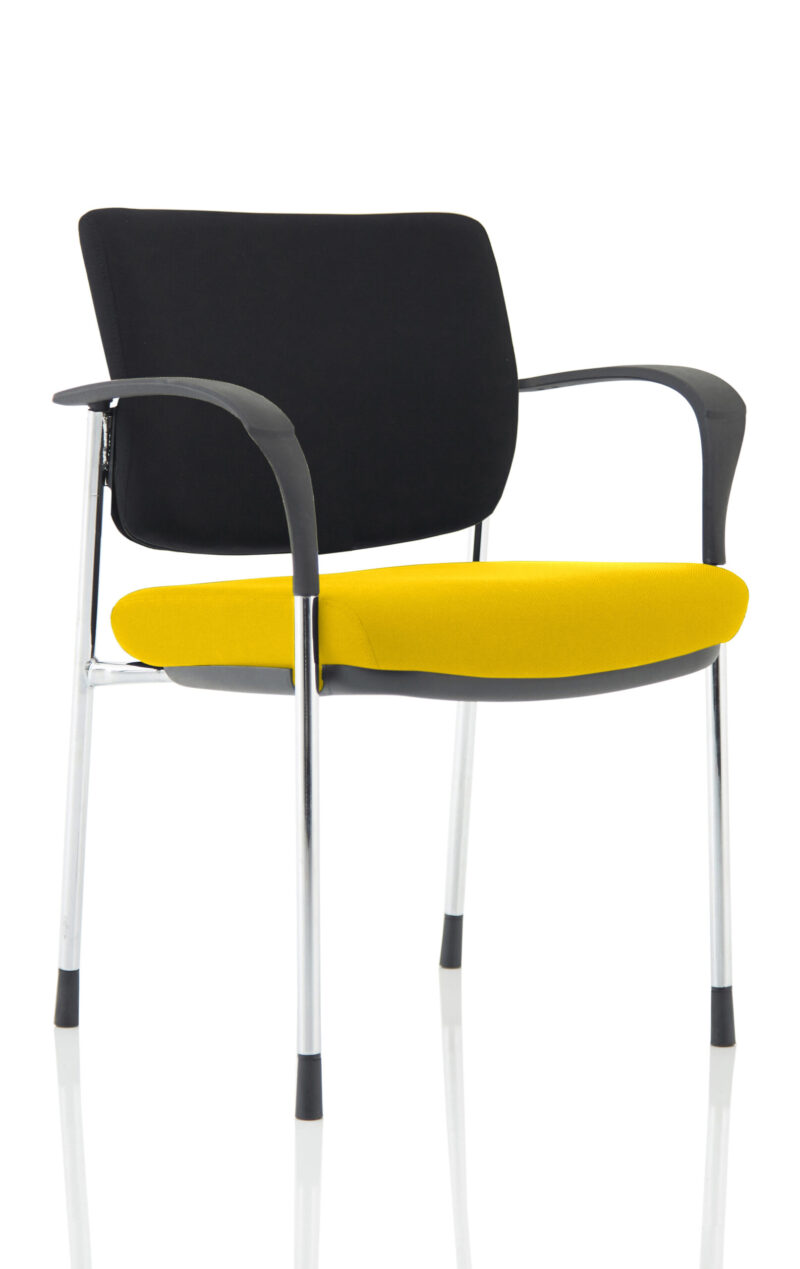 Brunswick Deluxe Medium Back Stacking Visitor Office Chair with Arms - Image 13