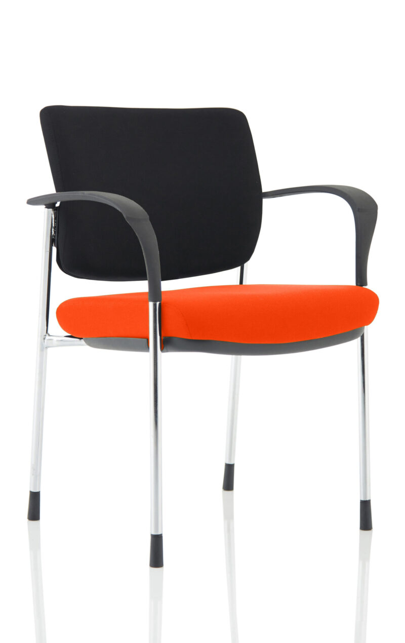 Brunswick Deluxe Medium Back Stacking Visitor Office Chair with Arms - Image 15