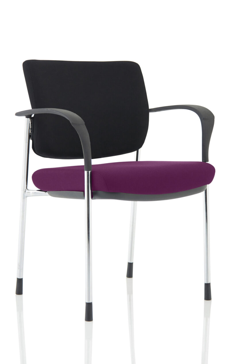 Brunswick Deluxe Medium Back Stacking Visitor Office Chair with Arms - Image 16