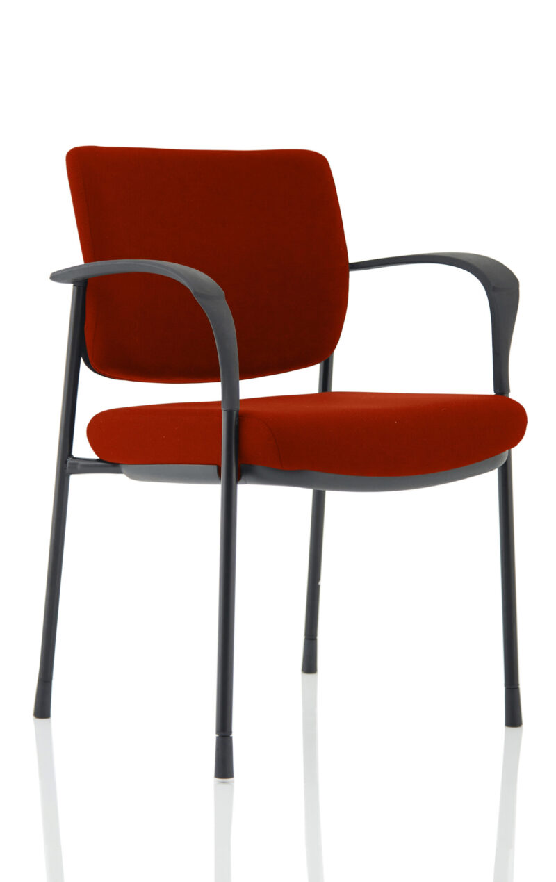 Brunswick Deluxe Medium Back Stacking Visitor Office Chair with Arms - Image 18