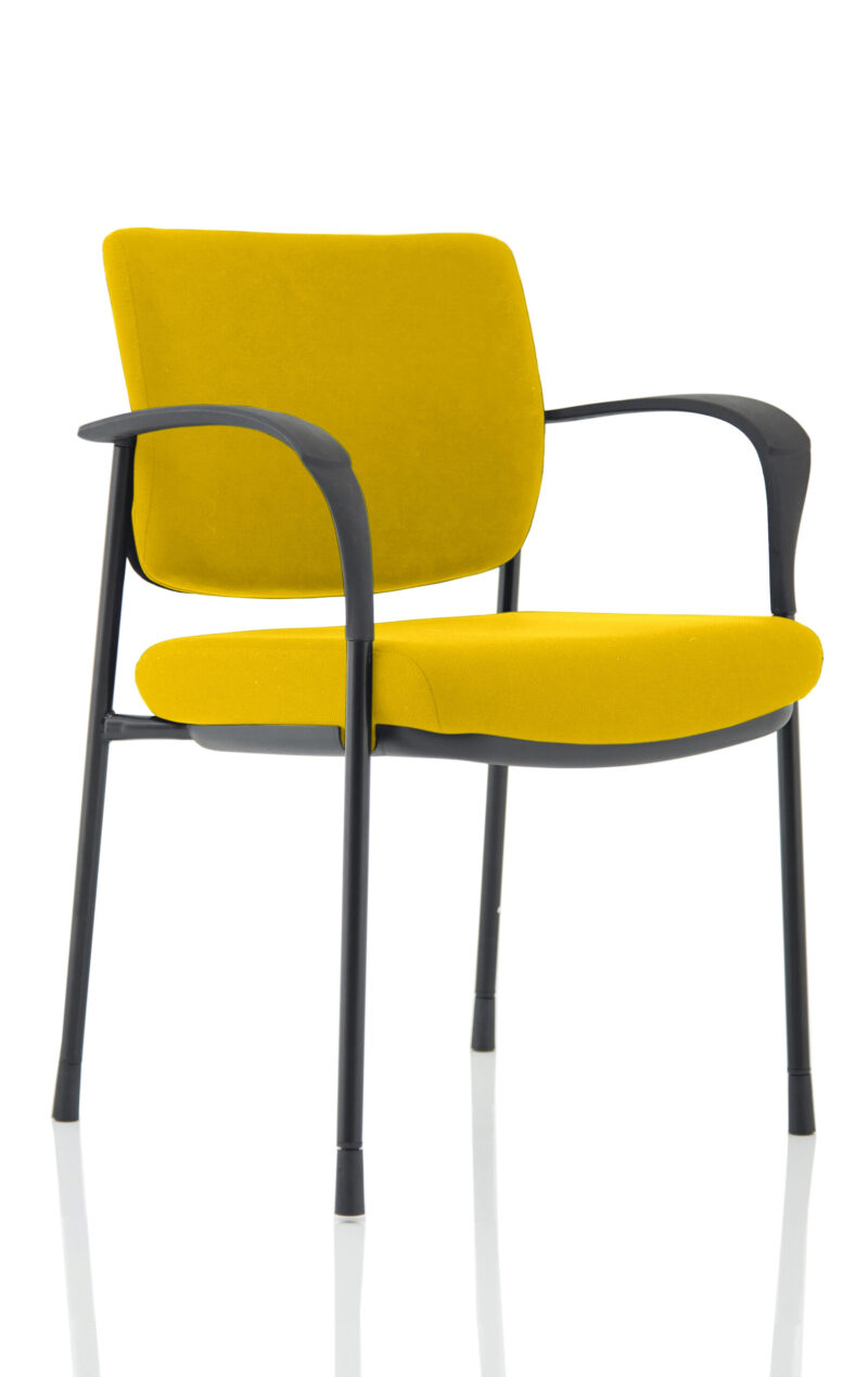 Brunswick Deluxe Medium Back Stacking Visitor Office Chair with Arms - Image 21