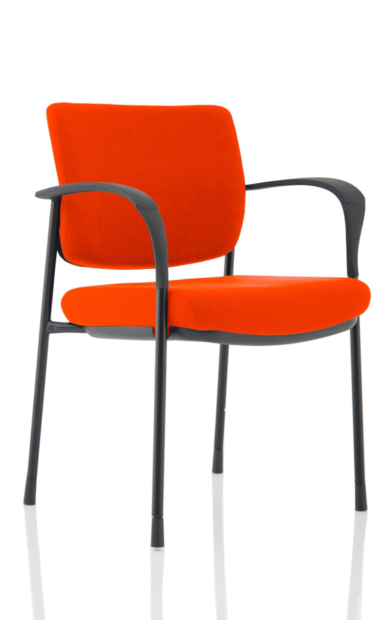 Brunswick Deluxe Medium Back Stacking Visitor Office Chair with Arms - Image 23