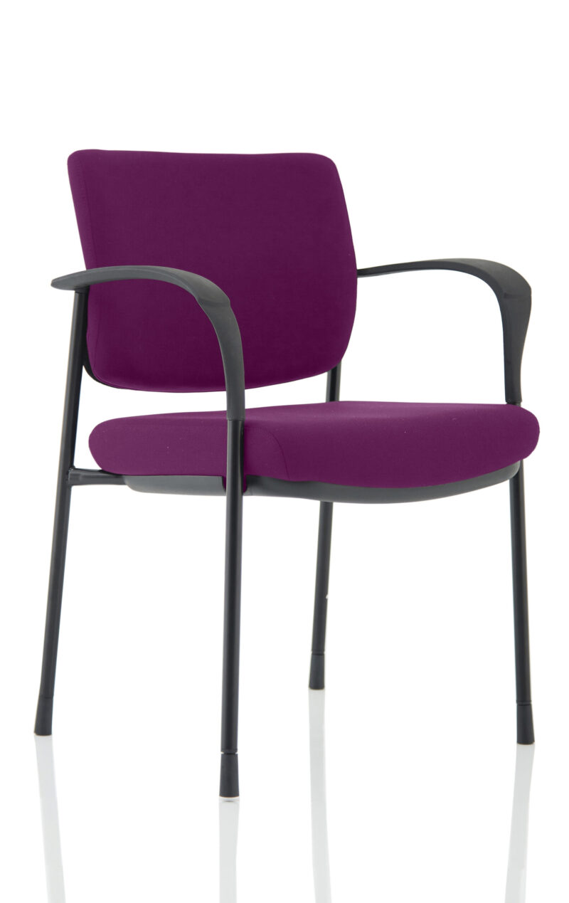 Brunswick Deluxe Medium Back Stacking Visitor Office Chair with Arms - Image 24