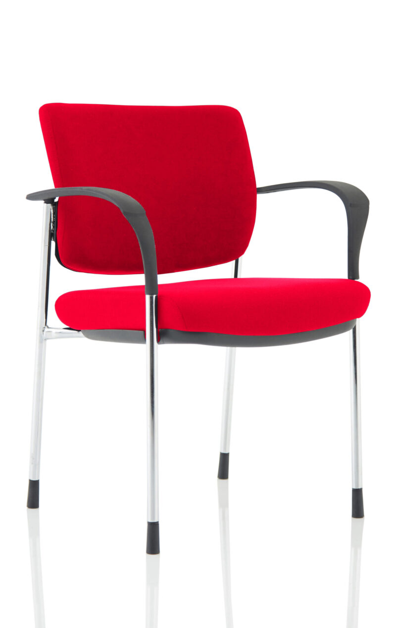 Brunswick Deluxe Medium Back Stacking Visitor Office Chair with Arms - Image 25