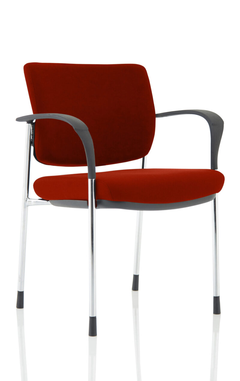 Brunswick Deluxe Medium Back Stacking Visitor Office Chair with Arms - Image 26