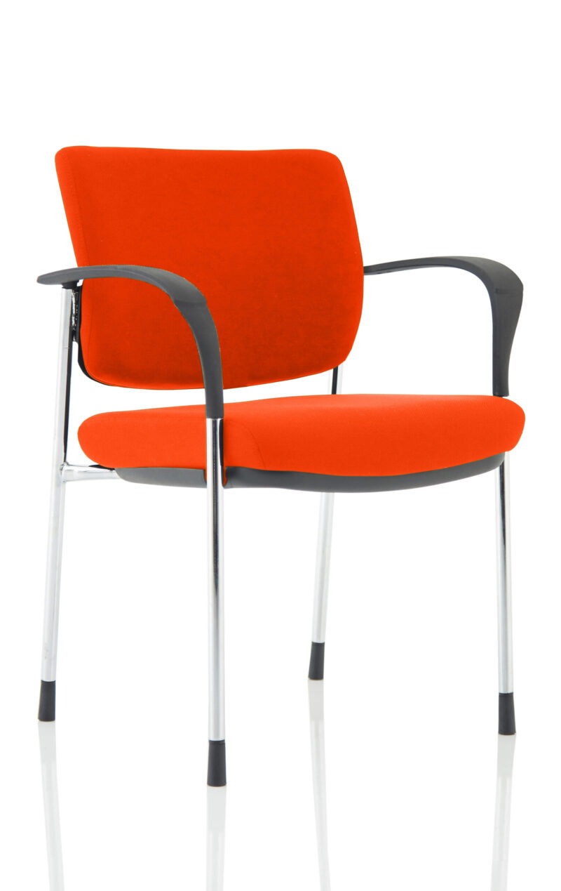 Brunswick Deluxe Medium Back Stacking Visitor Office Chair with Arms - Image 31