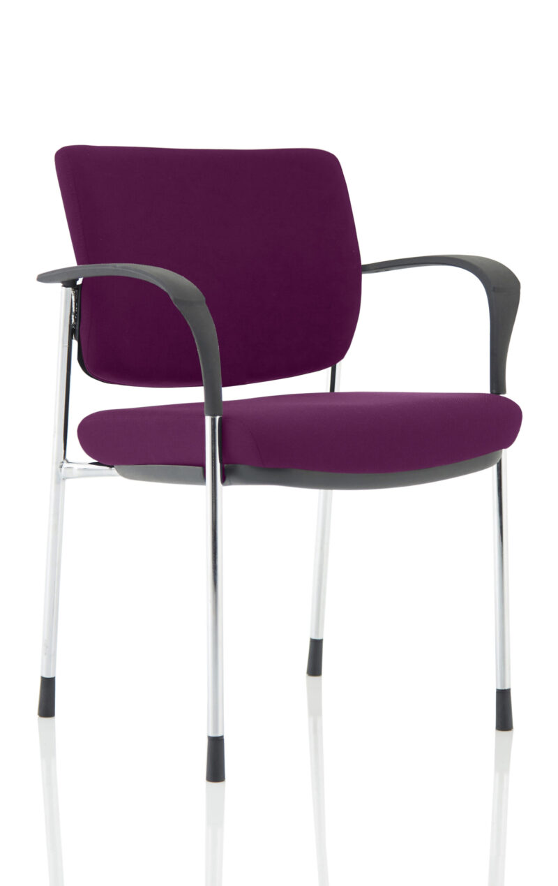 Brunswick Deluxe Medium Back Stacking Visitor Office Chair with Arms - Image 32