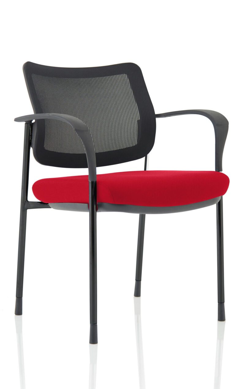 Brunswick Deluxe Medium Back Stacking Visitor Office Chair with Arms - Image 33