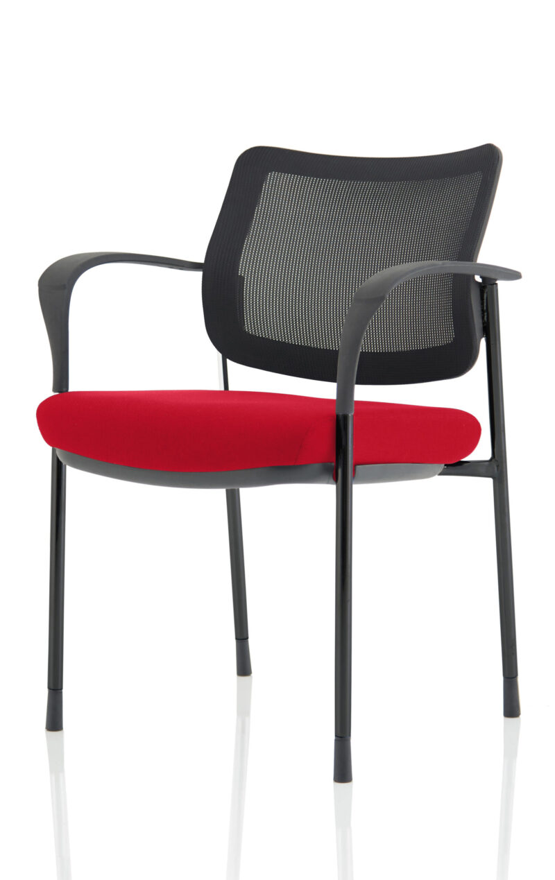 Brunswick Deluxe Medium Back Stacking Visitor Office Chair with Arms - Image 34