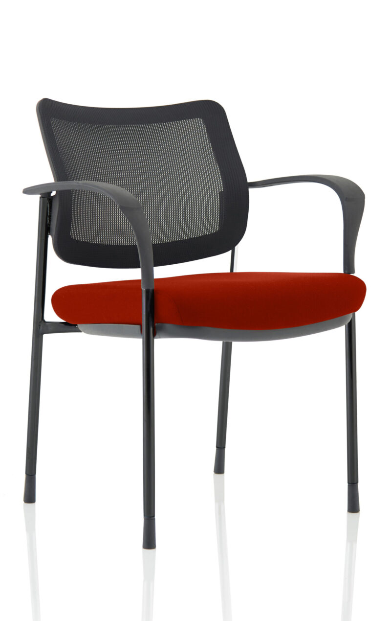 Brunswick Deluxe Medium Back Stacking Visitor Office Chair with Arms - Image 35