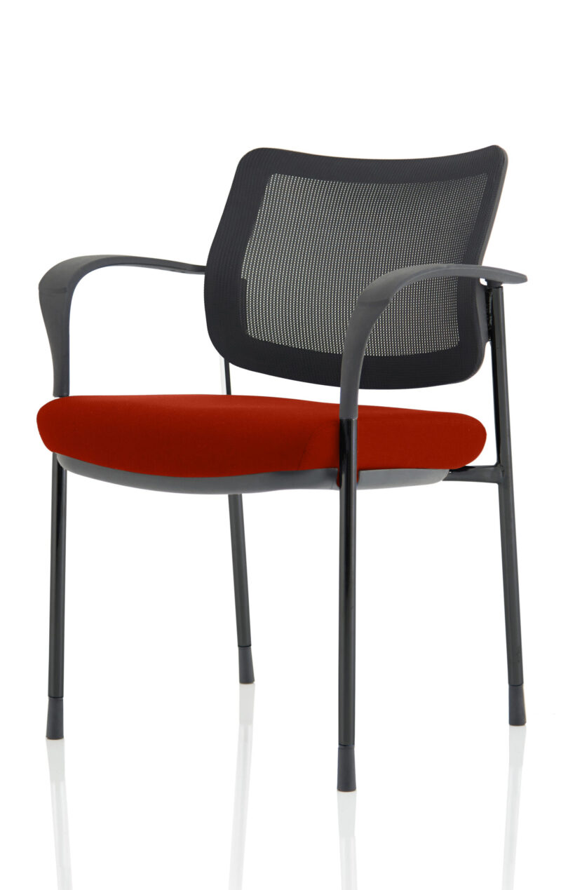 Brunswick Deluxe Medium Back Stacking Visitor Office Chair with Arms - Image 36