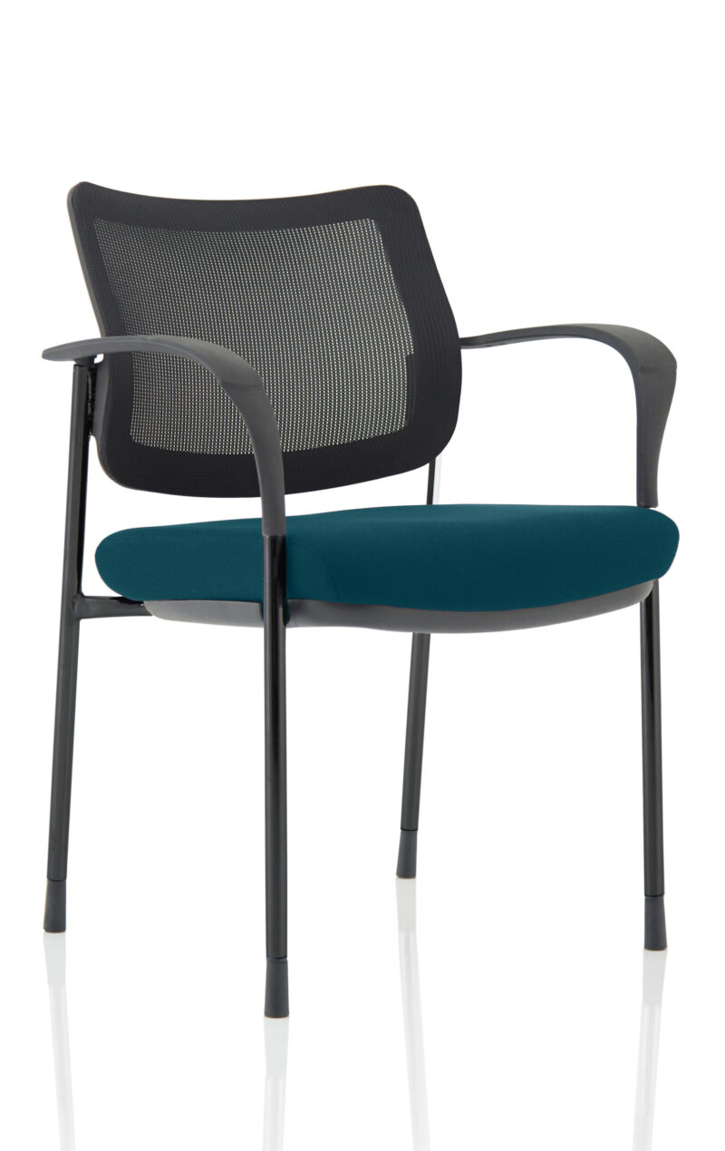 Brunswick Deluxe Medium Back Stacking Visitor Office Chair with Arms - Image 37