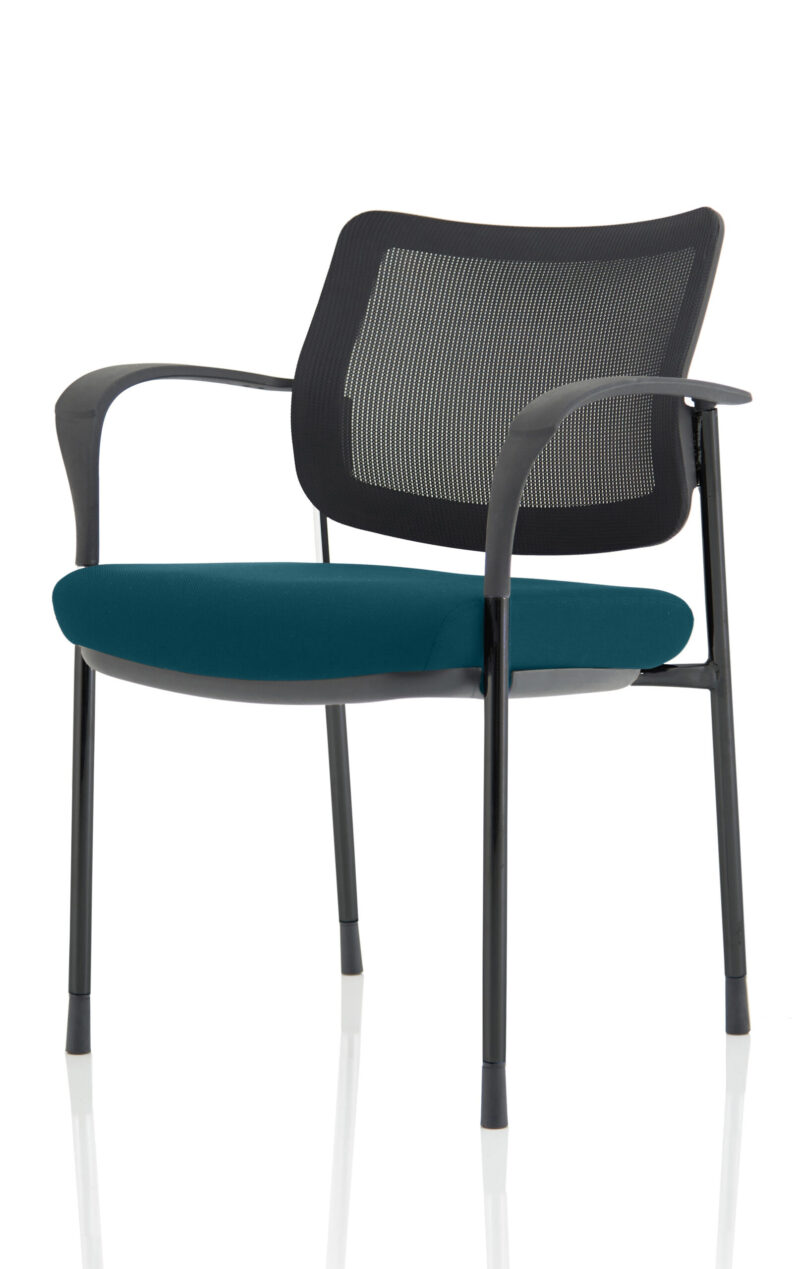 Brunswick Deluxe Medium Back Stacking Visitor Office Chair with Arms - Image 38