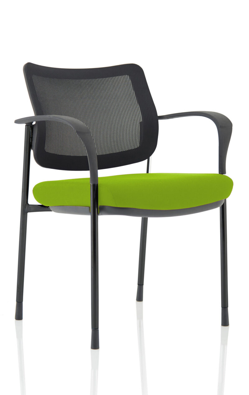 Brunswick Deluxe Medium Back Stacking Visitor Office Chair with Arms - Image 39