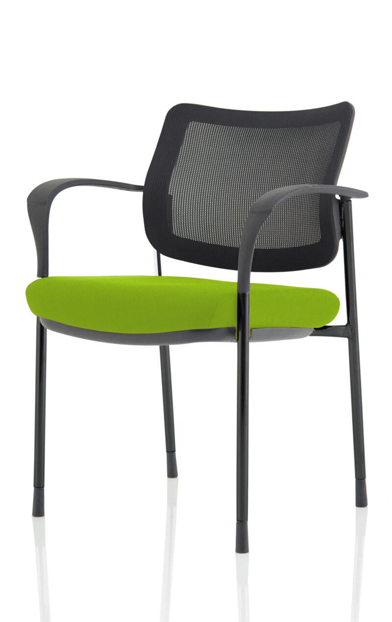 Brunswick Deluxe Medium Back Stacking Visitor Office Chair with Arms - Image 40