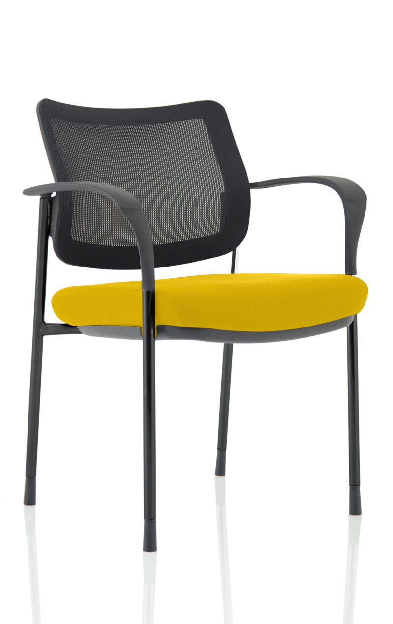 Brunswick Deluxe Medium Back Stacking Visitor Office Chair with Arms - Image 41