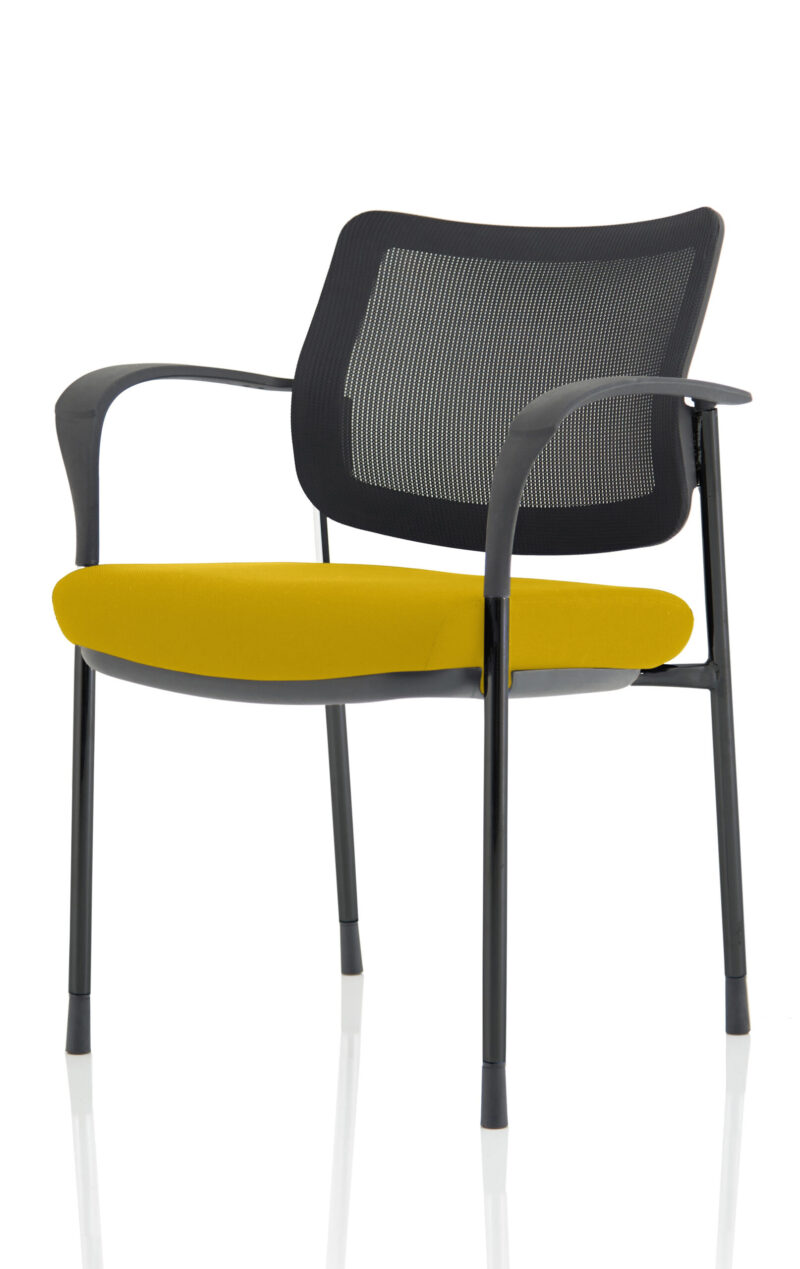 Brunswick Deluxe Medium Back Stacking Visitor Office Chair with Arms - Image 42