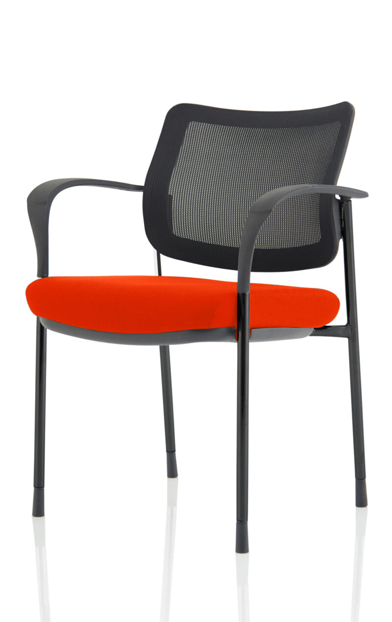 Brunswick Deluxe Medium Back Stacking Visitor Office Chair with Arms - Image 46