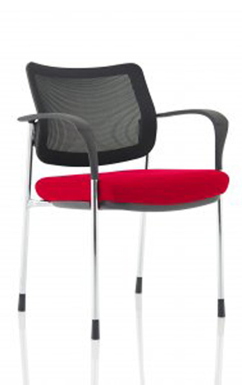 Brunswick Deluxe Medium Back Stacking Visitor Office Chair with Arms - Image 48