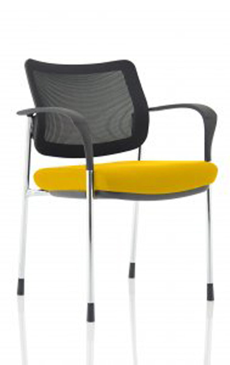 Brunswick Deluxe Medium Back Stacking Visitor Office Chair with Arms - Image 52